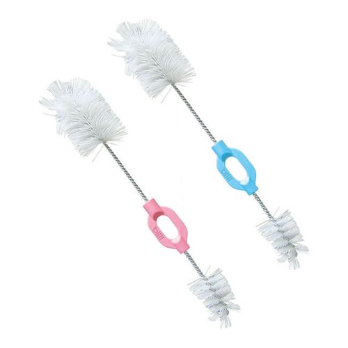 Escova de Limpeza para Mamadeira Lillo 2 em 1 (Cores Diversas)