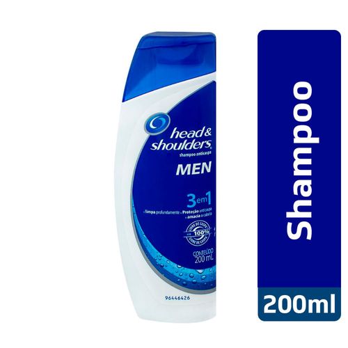Shampoo Head&Shoulders Anticaspa Men 3 Em 1 200Ml