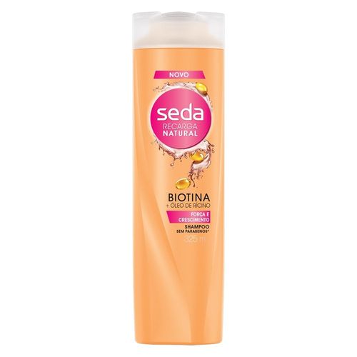 Shampoo Seda Recarga Natural Biotina E Óleo De Rícino 325Ml