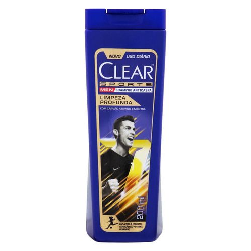 Shampoo Clear Men Sports Anticaspa Limpeza Profunda 200ml