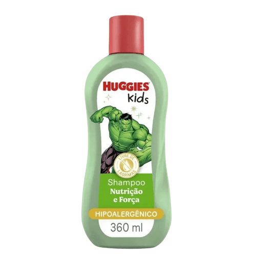 Shampoo Huggies Kids Nutrição e Força Hulk 360ml