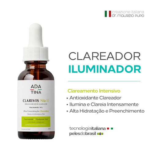 Sérum Clareador Clarivis Nia 10 Manchas e Melasma Inicial