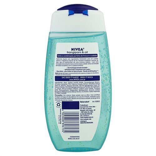 Sabonete Líquido Nivea Frangipani E Oil 250Ml