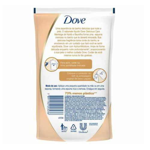 Sabonete Liquido Dove Delicious Care Karite Baunilha 200Ml