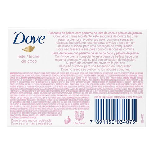 Sabonete Dove Leite De Coco 90G