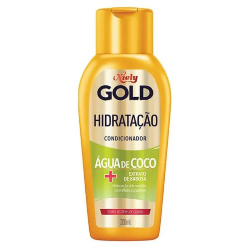 Condicionador Niely Gold Hid Milagrosa Água de Coco 200mL