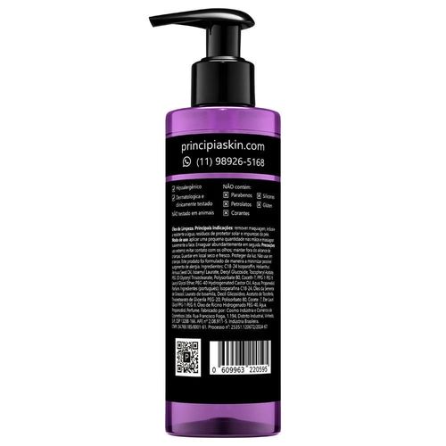 Óleo de Limpeza Demaquilante Principia OL-01 200ml