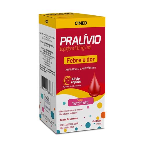 Pralívio 100mg/ml Frasco Suspensão Oral 20ml