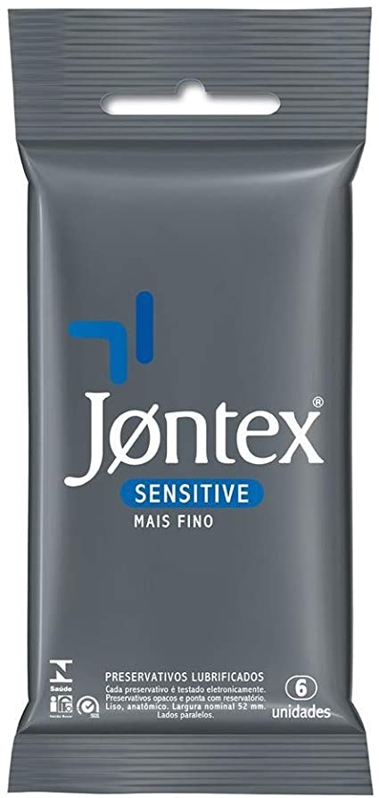 Preservativo Jontex Sensitive com 6 unidades