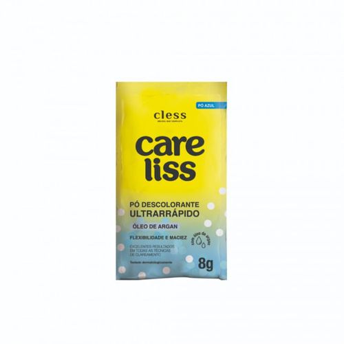 Pó Descolorante Care Liss Azul Oleo De Argan 8G