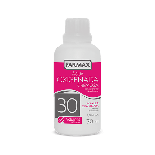 Água Oxigenada Cremosa 30 Volumes 70Ml Farmax