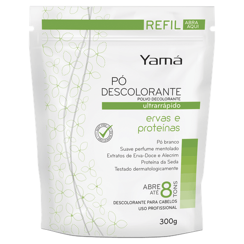 Po Descolorante Yama Refil Free Ervas Proteinas 300G