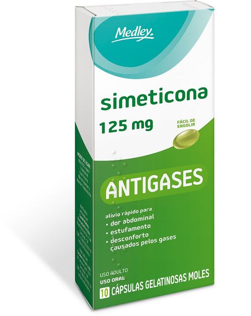 Simeticona 125mg  Medley  Genérico 10 Cápsulas