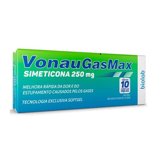 VonauGasMax Simeticona 250mg 10 Cápsulas