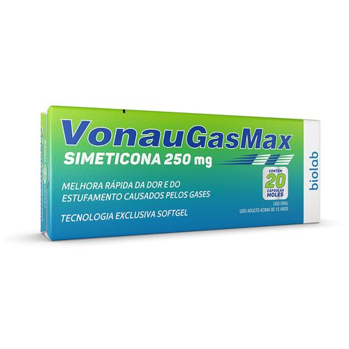 VonauGasMax Simeticona 250mg 20 Cápsulas