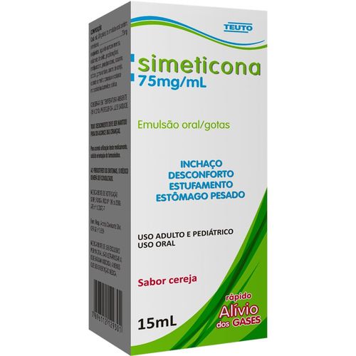 Simeticona Gotas 75mg/ml com 15ml Teuto