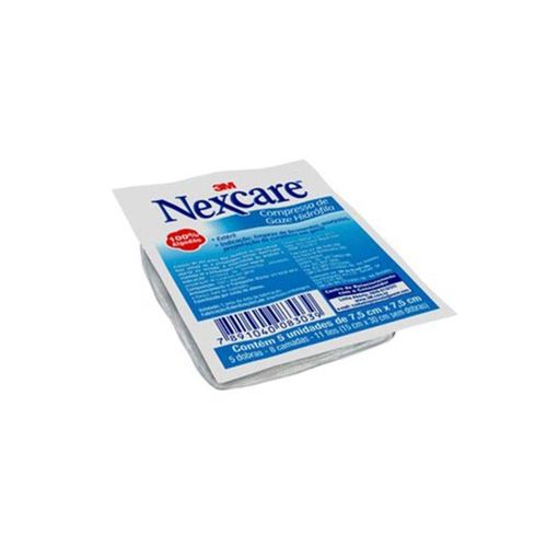Gaze Estéril Nexcare 3M com 5 unidades