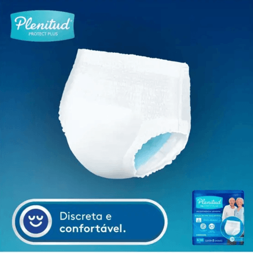Roupa Íntima Geriátrica Plenitud Protect Plus G/XG 16 unidades