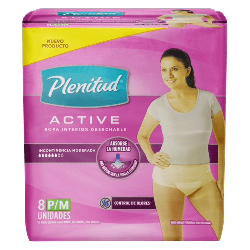Roupa Intima Descartavel Plenitud Femme P/M com 8 unidades