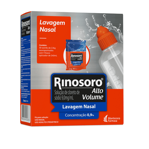 Rinosoro 9,0mg/ml Descongestionante Spray 30 Sachês + Frasco Aplicador