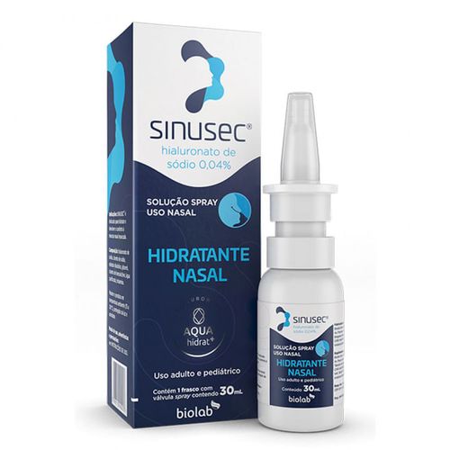 Sinusec Solução Spray Descongestionante Nasal 0,04% 30Ml
