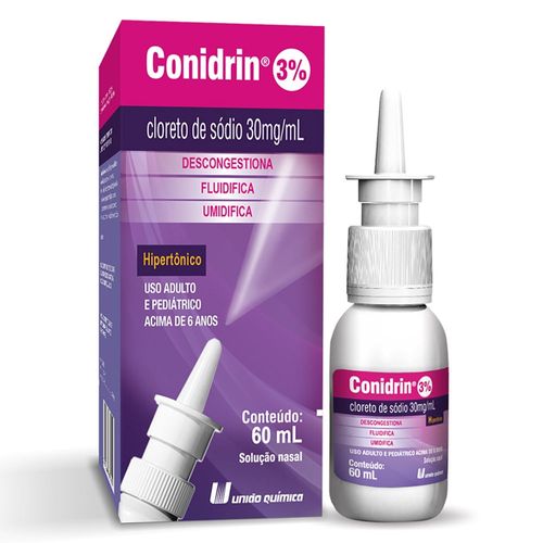 Conidrin 3% Spray Nasal Hipertônico 30mg 60mL