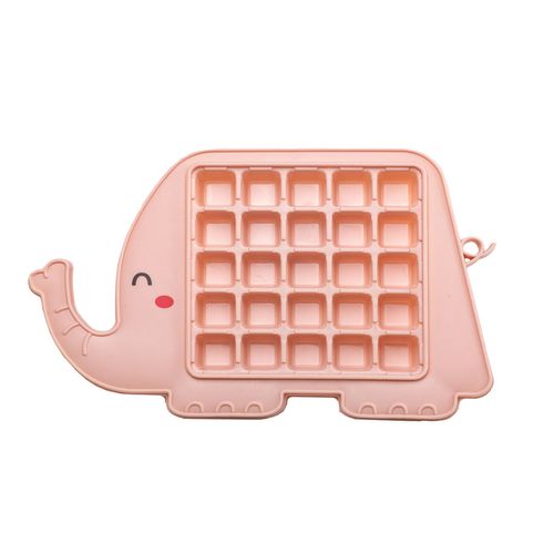 Forma de Gelo Divertida 25 Cavidades Infantil Elefante Rosa