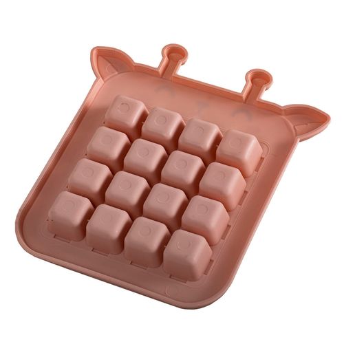 Forma de Gelo Infantil  Divertida Girafa Rosa 16 Cavidades