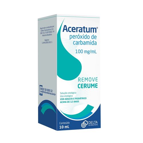 Aceratum 100mg/ml Solução Otológica 10ml