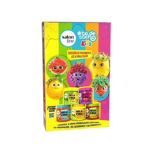 Kit Shampoo Salon Line Kids To de Cacho Uva 300ml + Condicionador 200ml