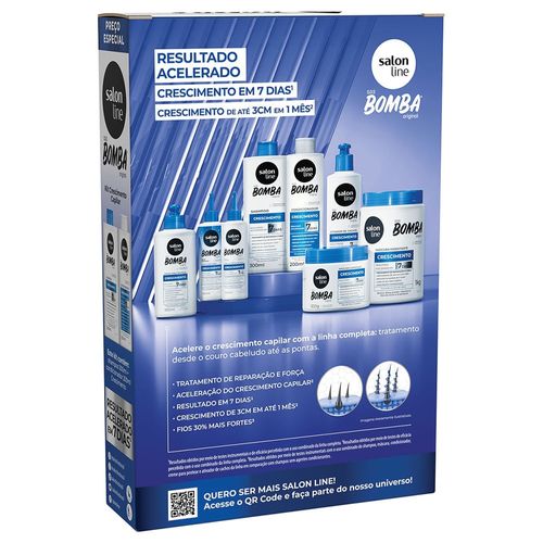 Kit Shampoo Salon Line SOS Bomba Crescimento 300ml + Condicionador 200ml