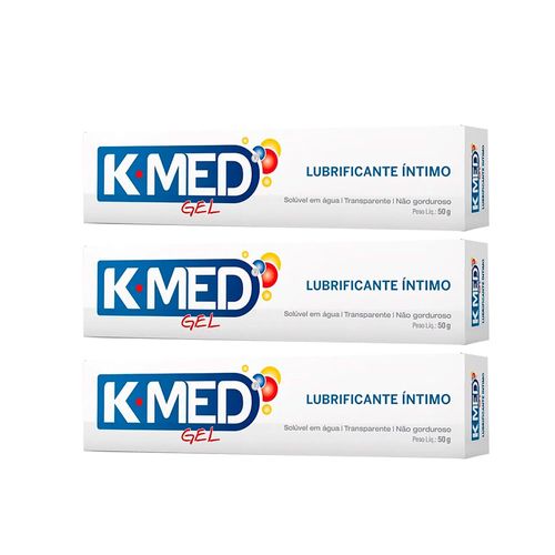 Kit 3 Gel Lubrificante K-Med 50g cada