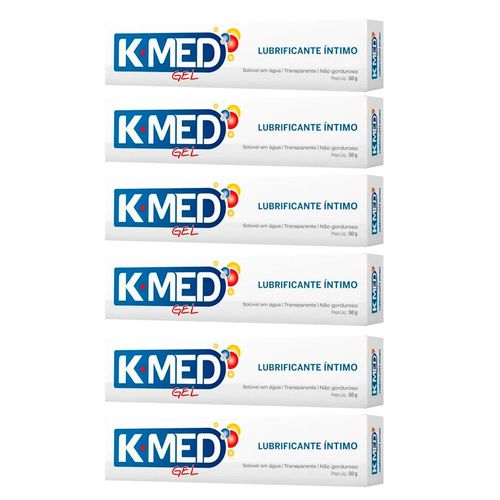 Kit com 6 Gel Lubrificante K-Med 50g cada