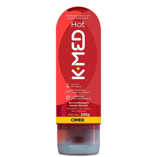 Gel Lubrificante K-Med Hot 200g