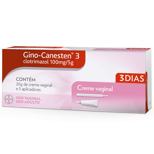 Gino-Canesten 3 Dias Creme Vaginal 20G + 3 Aplicadores