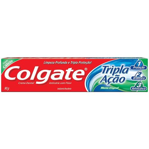 Creme Dental Colgate Tripla Acao Menta Original 90G
