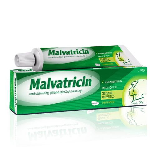 Malvatricin Gel Dental Antisséptico Menta 50g