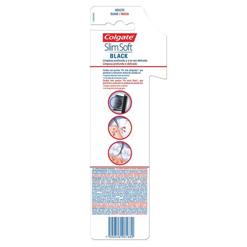 Escova Dental Colgate Slim Soft Black Leve 2 Pague 1