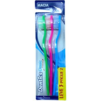 Escova Dental Dentics Classic Anatomica Leve 3 Pague 2