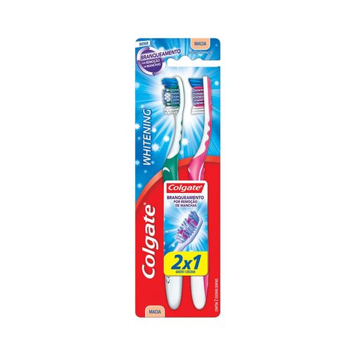 Escova Dental Colgate Whitening com 2 unidades