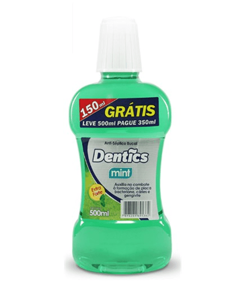 Enxaguante Bucal Dentics Mint Leve 500 Pague 350ml