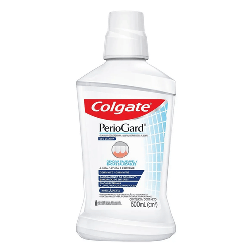 Enxaguante Antisséptico Bucal Colgate PerioGard Gengiva Saudável Sem Álcool 500ml