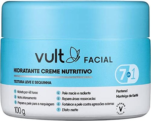 Hidratante Creme Nutritivo Vult Facial 100g