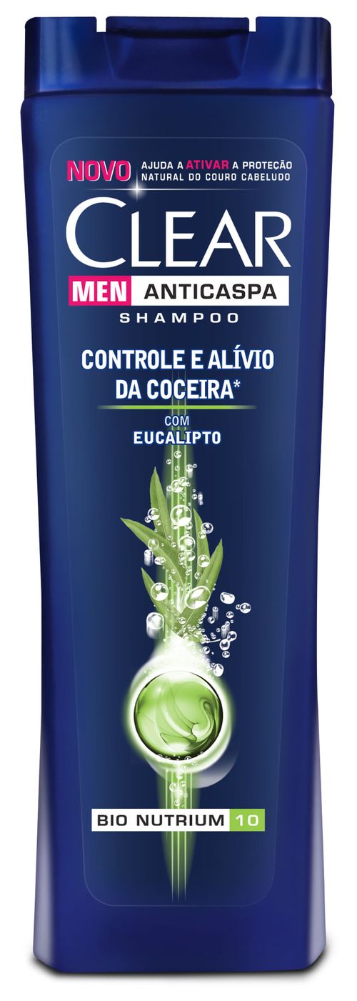 Clear Men Anticaspa Controle e Alívio Coceira Shampoo 400mL