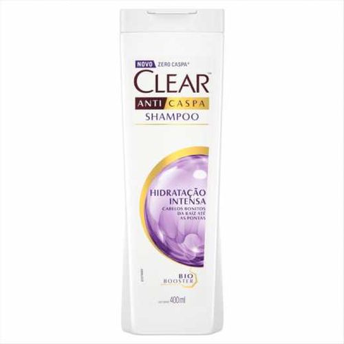 Shampoo Clear Anticaspa Hidratacao Intensa 400ml