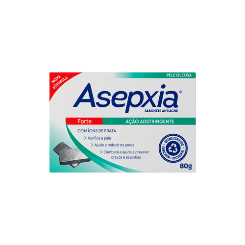 Sabonete Em Barra Facial Antiacne Asepxia Forte 85G