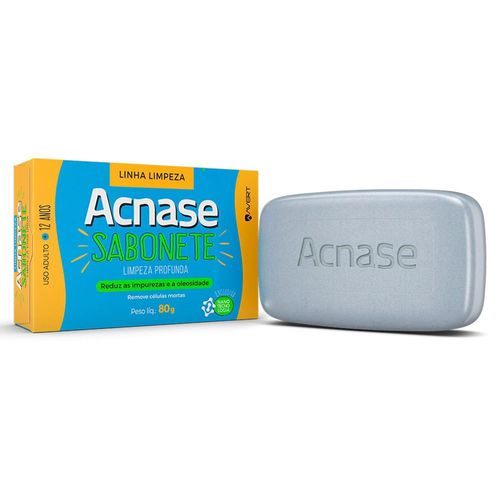 Acnase Clean Sabonete Limpeza Profunda Antiacne Facial 80G