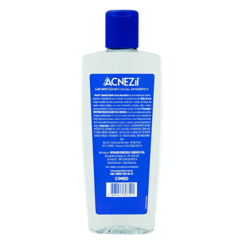 Acnezil Sabonete Liquido Facial 200Ml