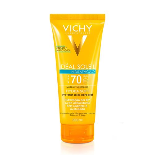 Protetor Solar Idéal Soleil Hydrasoft Vichy Fps70 200ML