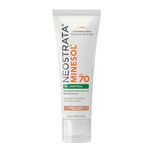 Protetor Solar NeoStrata Minesol Oil Control Cor  Médio Claro FPS70 40g
